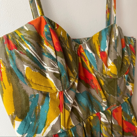 BB Dakota Art print dress with adjustable straps - Picture 3 of 11